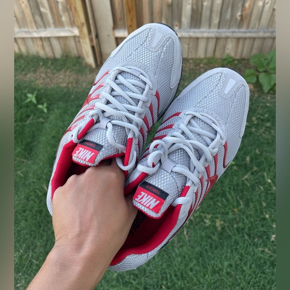 Nike Air Max Torch 4 Atmosphere Grey Red Men's Size 9 Shoes #300A - Picture 3 of 10